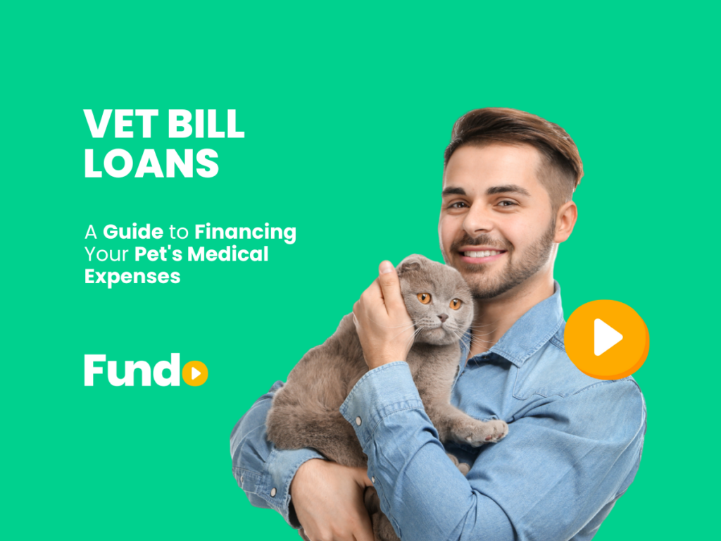 Man holding a gray cat that looks like they might be afraid of seeing the vet!