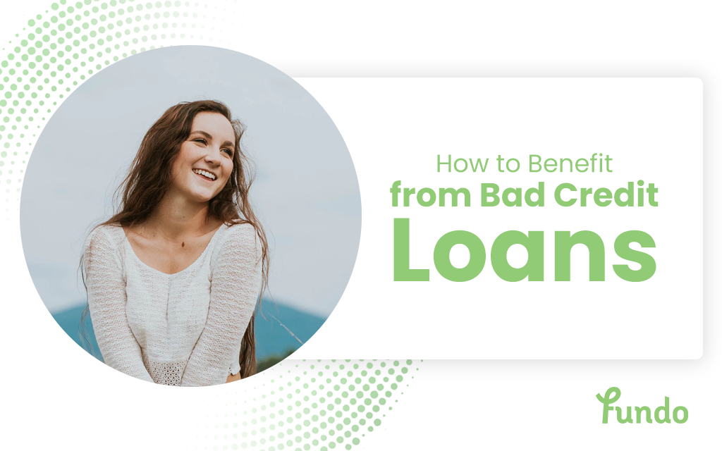 an image of a happy girl with long wavy hair for the Fundo blog about bad credit loans